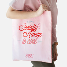 Load image into Gallery viewer, SOCIALLY AWARE TOTE BAG
