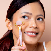 Load image into Gallery viewer, INSTANT FACELIFT ROSE QUARTZ FACE ROLLER
