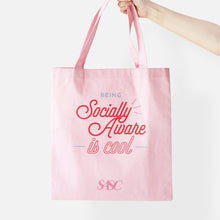 Load image into Gallery viewer, SOCIALLY AWARE TOTE BAG
